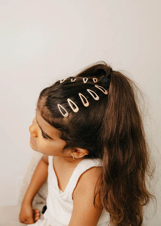 Glitter mini haarclips, 10-delig, Mrs. Ertha