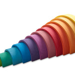 Grote houten regenboog geel 12-delig, Ocamora
