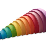 Grote houten regenboog paars 12-delig, Ocamora