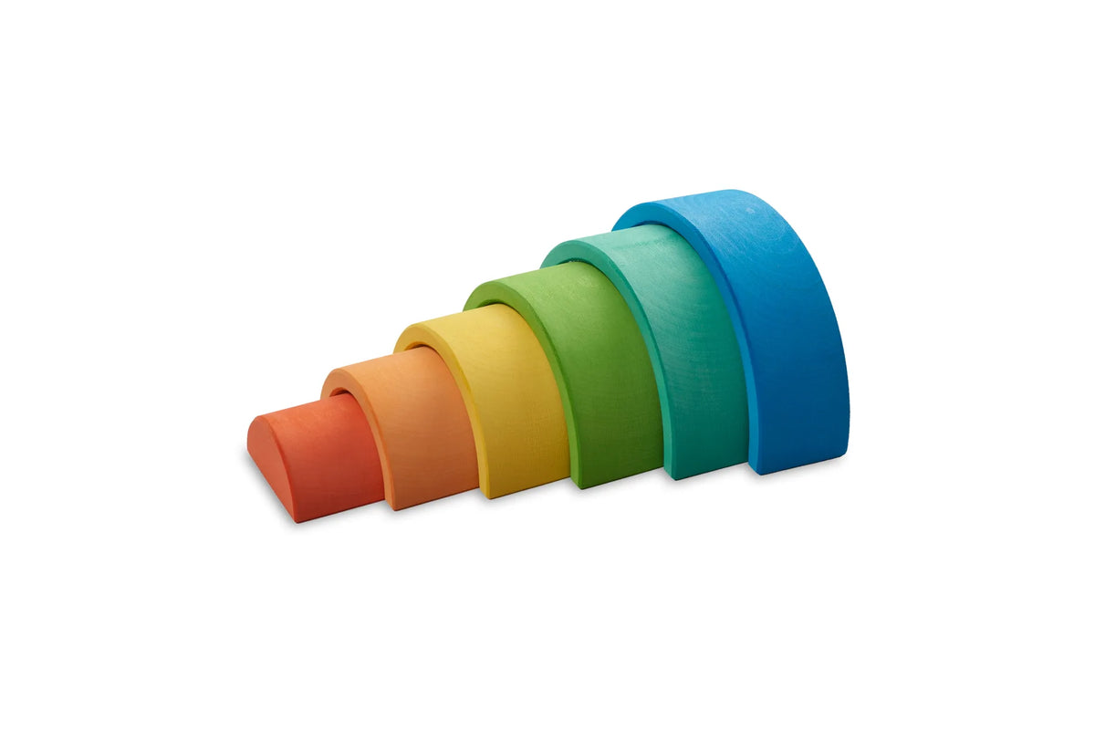 Kleine houten regenboog, 6-delig, Ocamora