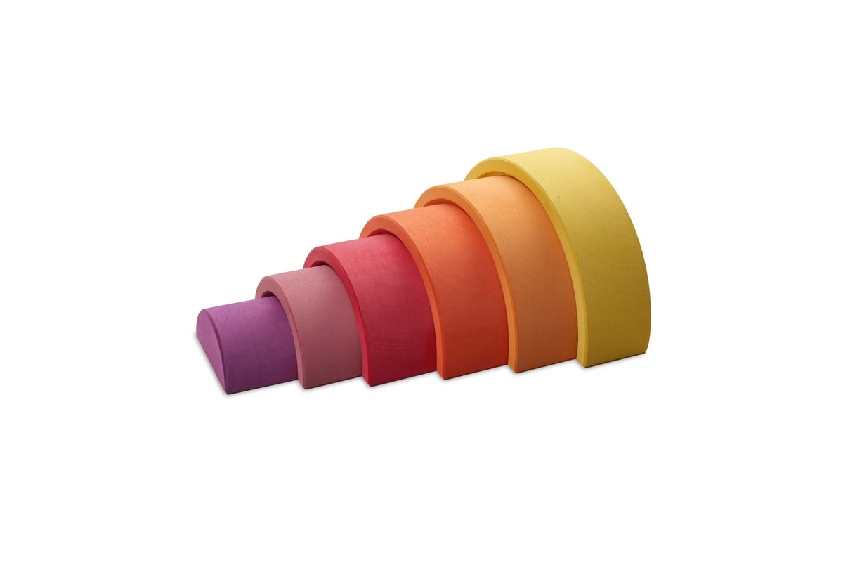 Kleine houten regenboog, 6-delig, Ocamora