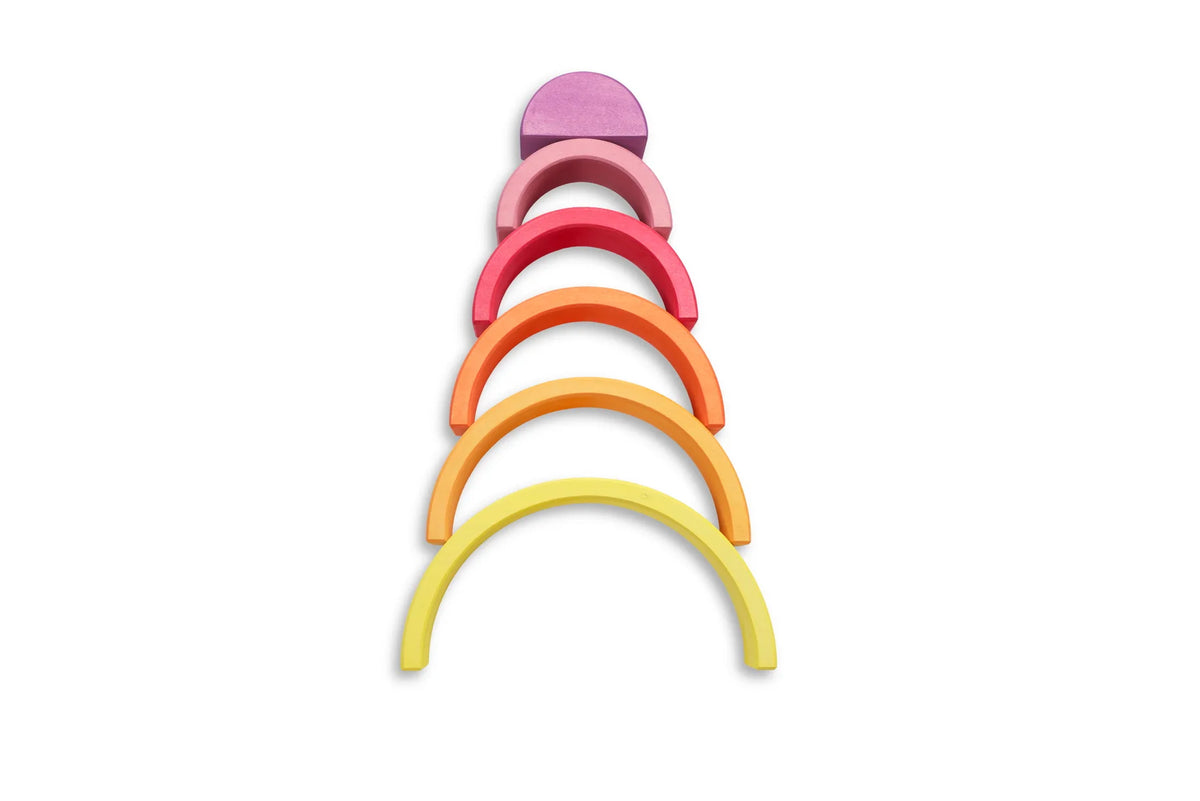Kleine houten regenboog, 6-delig, Ocamora