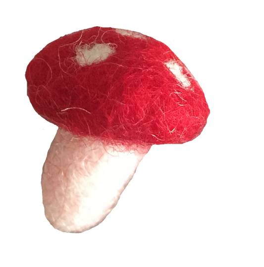 Vilten mini paddenstoeltje, 2 cm | Papoose