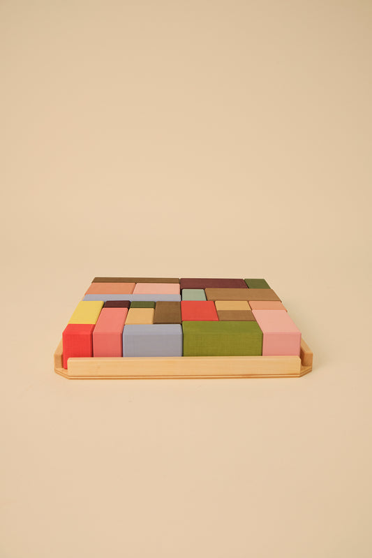 Houten Bouwblokken Rectangles, 22-delig, Toyto