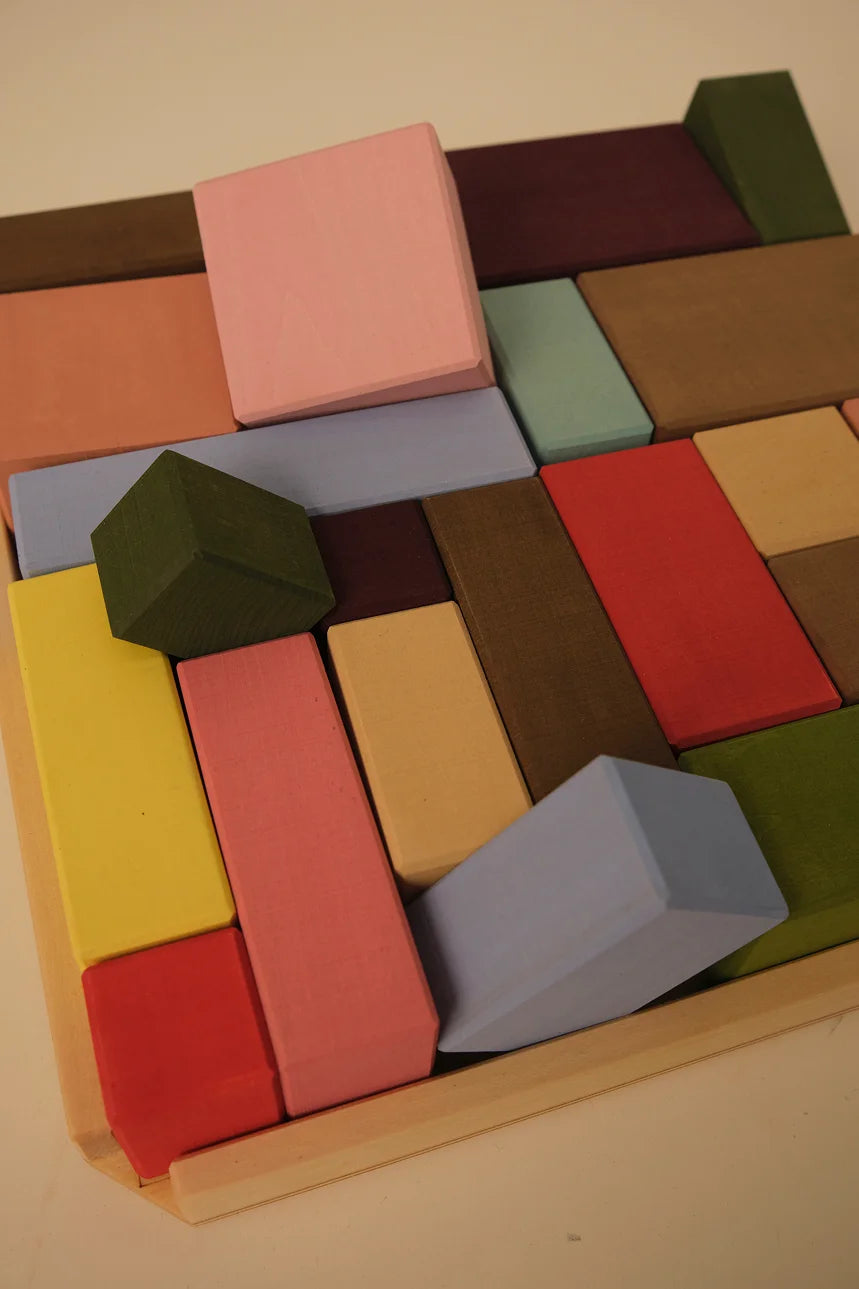 Houten Bouwblokken Rectangles, 22-delig, Toyto