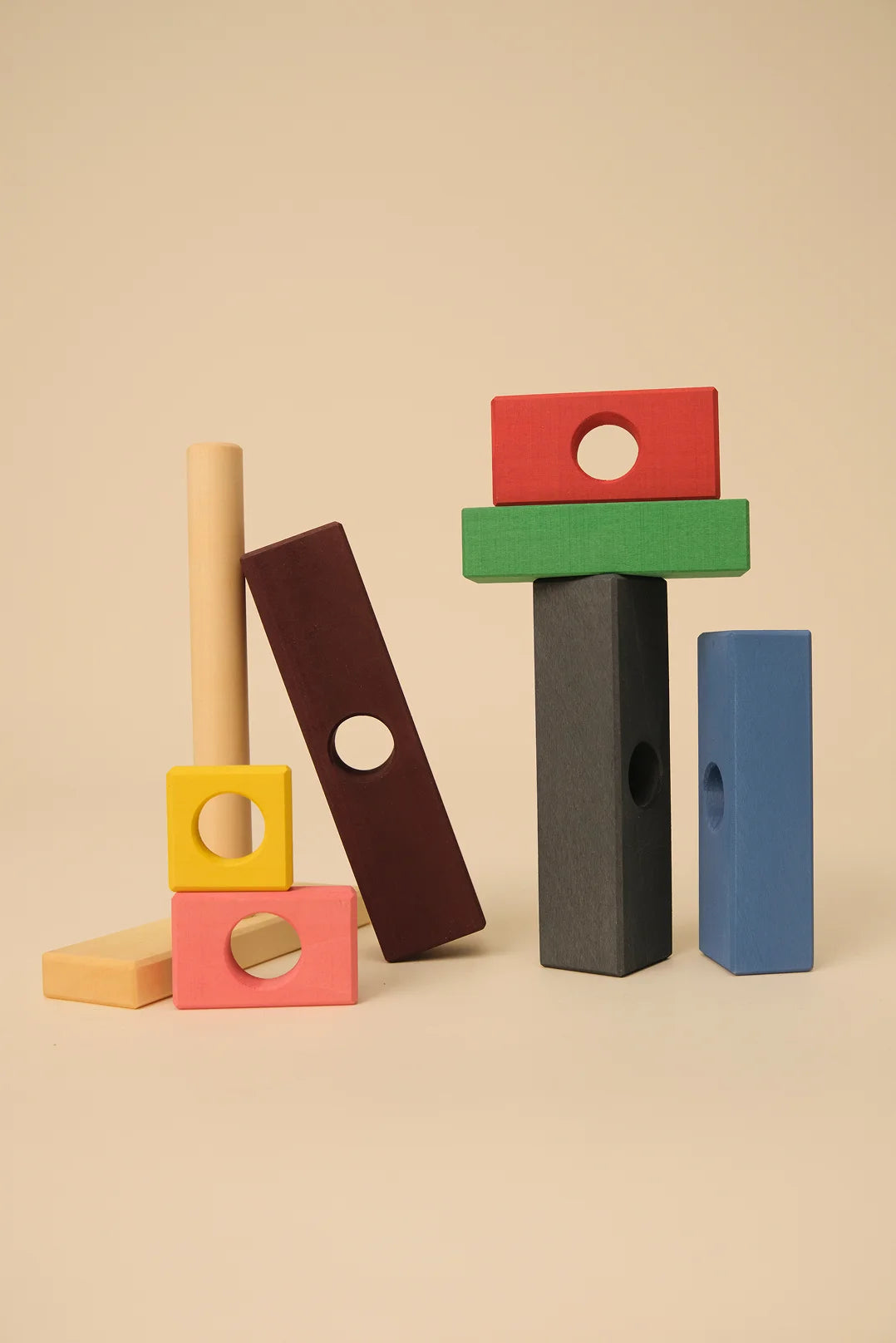 Blocks Houten Stapeltoren, 7-delig, Toyto