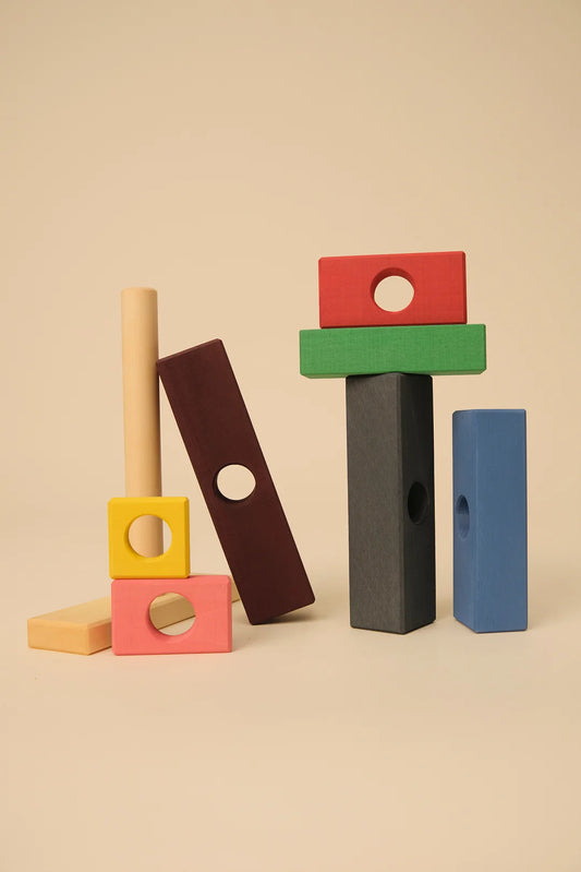 Blocks Houten Stapeltoren, 7-delig, Toyto