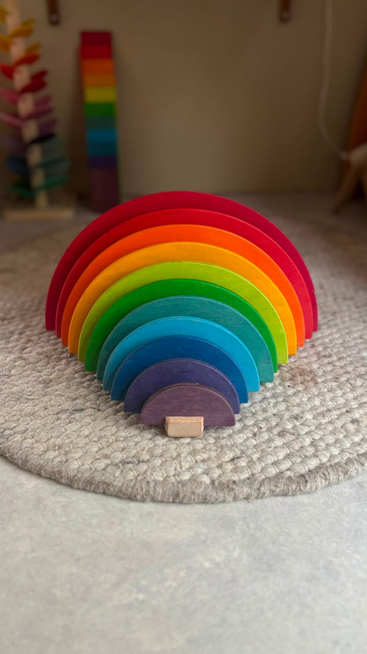 Houten houder voor bouwplanken en halve cirkels | Circle of Wood