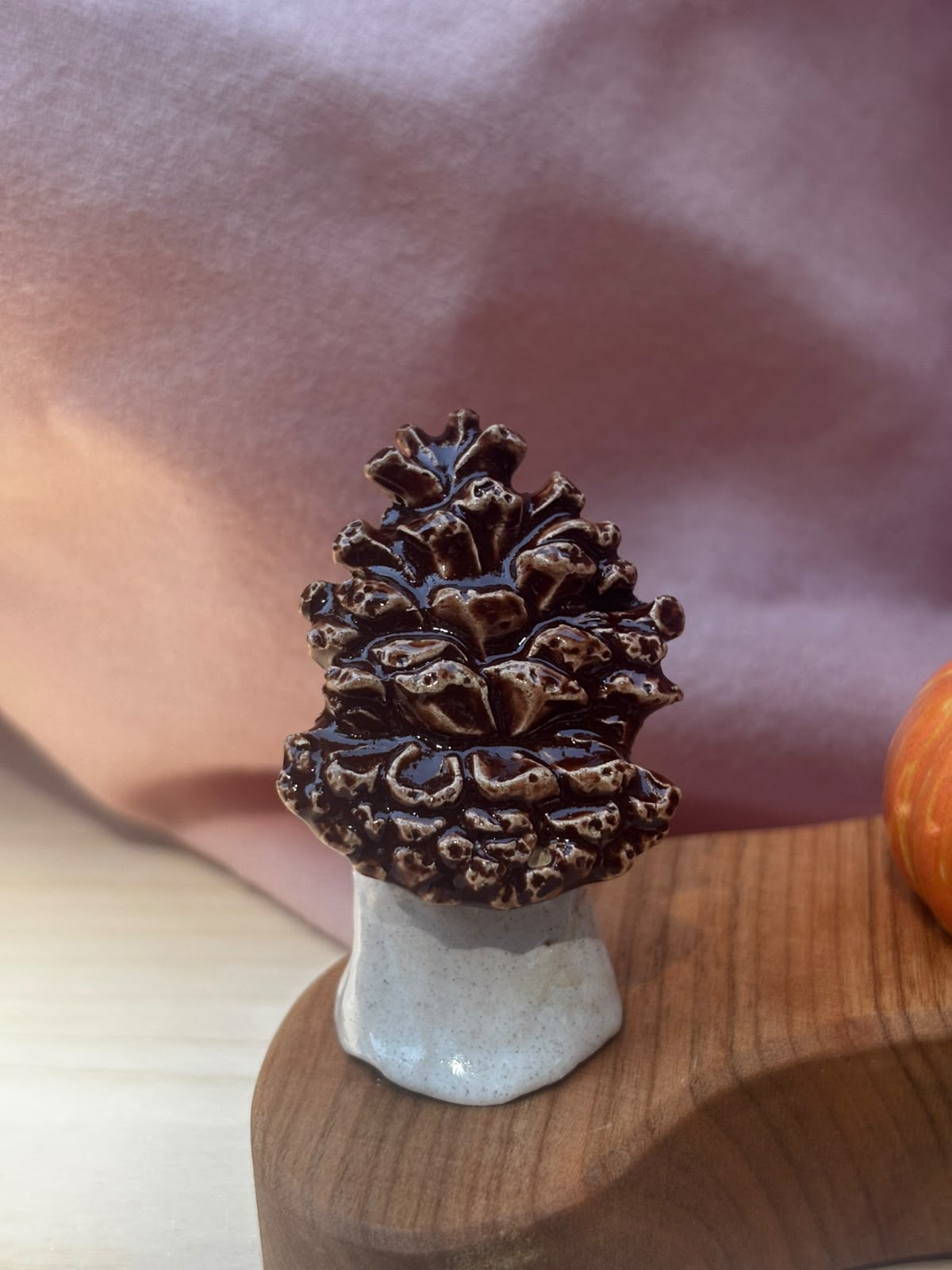 Keramieken steker Dennenappel | Lekker Sofisch