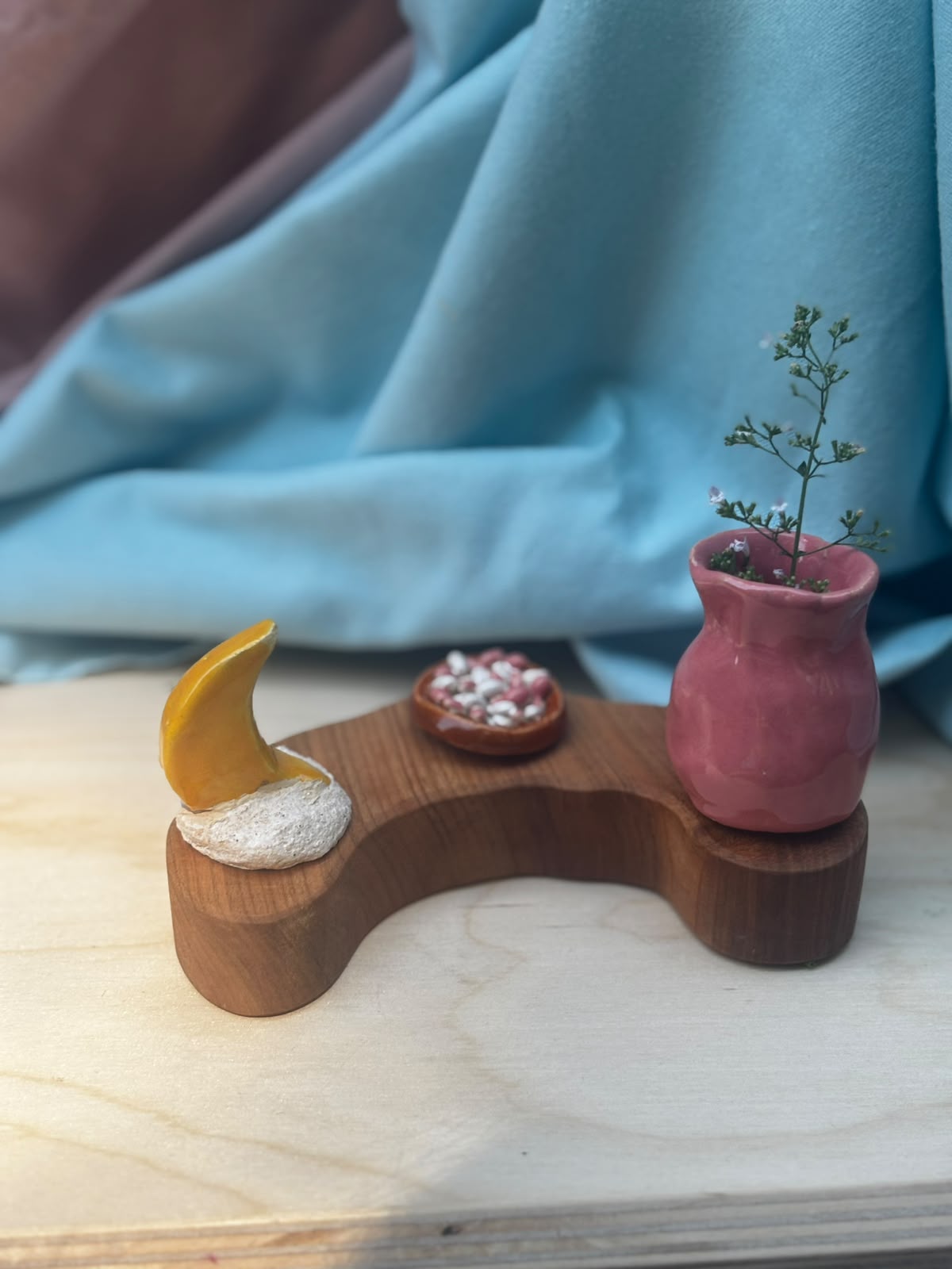 Keramieken steker Beschuit met muisjes roze | Lekker Sofisch
