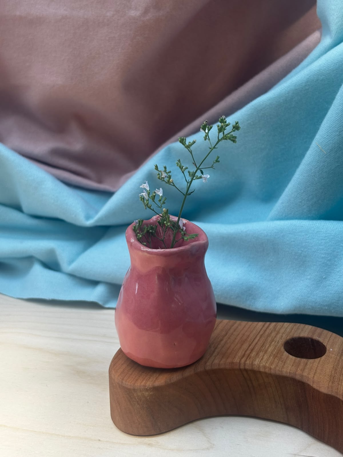 Keramieken stekervaasje roze | Lekker Sofisch