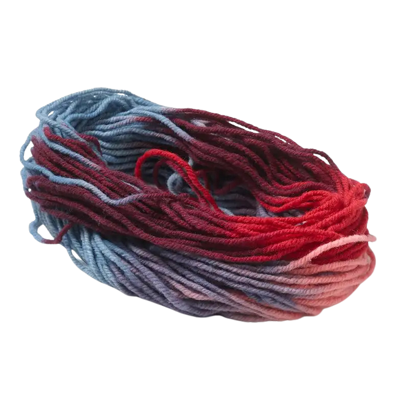 Filges Bioland 3-draads breiwol in rood- en rozetinten, streng van 50 gram