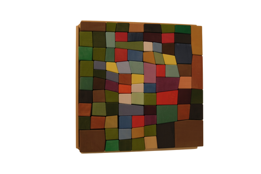 Oddy Cubes 1 Houten Bouwblokken, 82-delig, Toyto