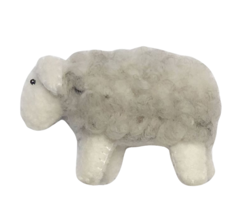 Vilten schaap, groot grijs | Gamcha