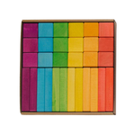 Houten Bricks & blocks in regenboogkleuren, 30-delig, AVDAR