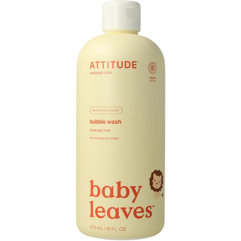 ATTITUDE Baby Leaves bubbelzeep Pear Nectar fles 473 ml