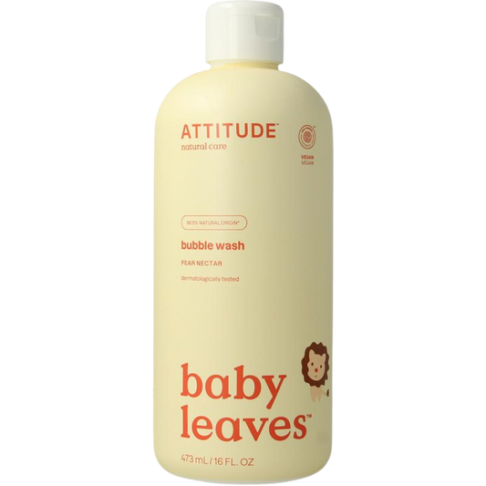 ATTITUDE Baby Leaves bubbelzeep Pear Nectar fles 473 ml