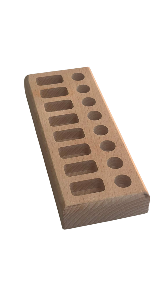 Stockmar krijthouder, 8 staafjes en 8 blokjes | Circle of Wood