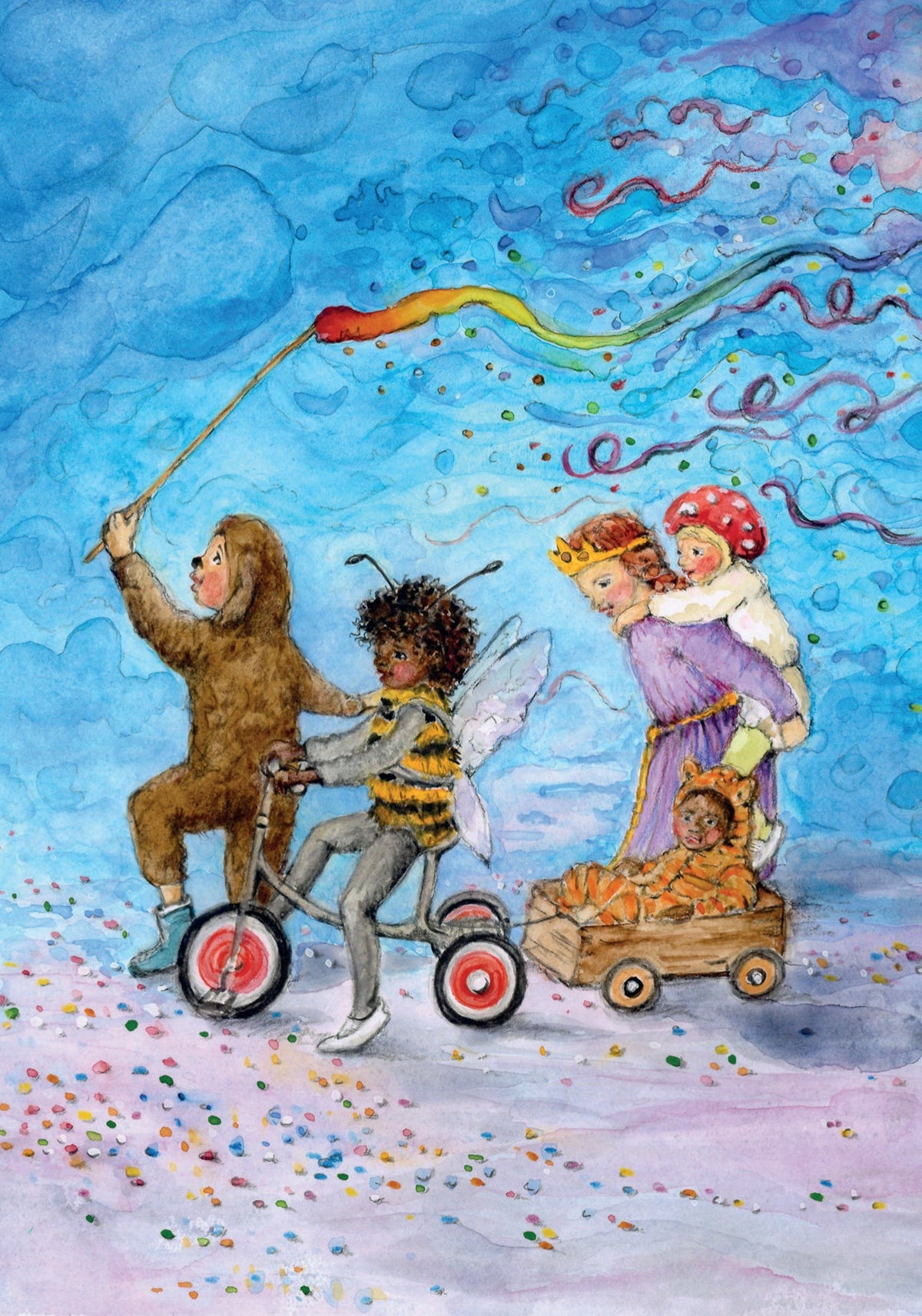 Kleurrijke Carnaval illustratie van Eentje van Margo