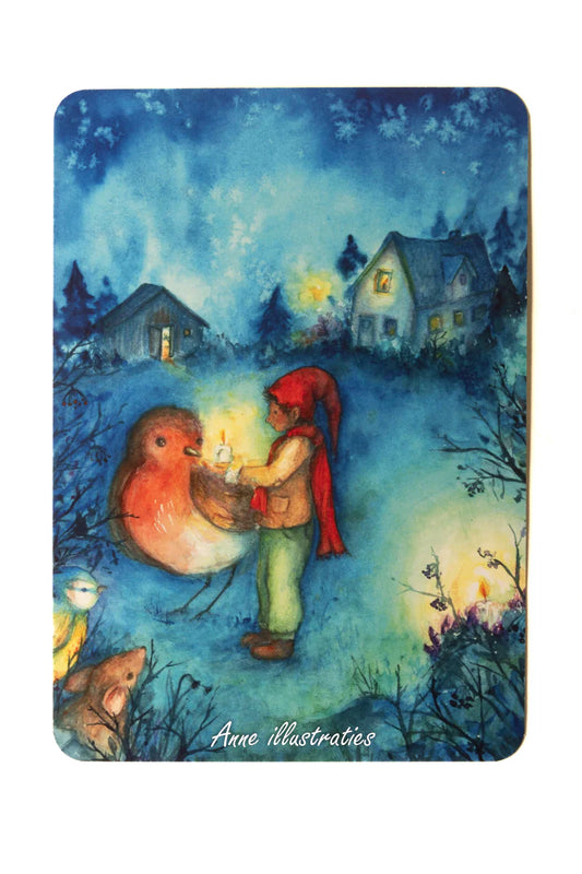 Vertelkaart, De lichtjes van kabouter Toban, Anne Illustraties