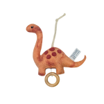 Muziekmobile dinosaurus vilt, koraal | Gamcha