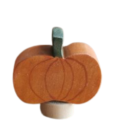 Dubbelzijdige houten pompoensteker van Hamer & Zaag voor herfst en Halloween