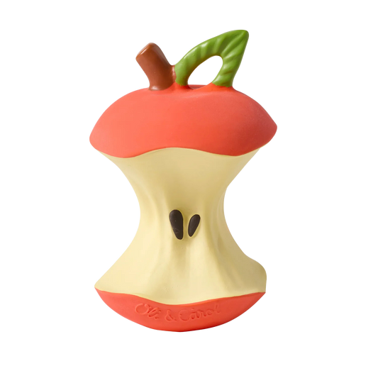 Oli&Carol bijtring Pepa the Apple, vorm van een aangevreten appelklokhuis