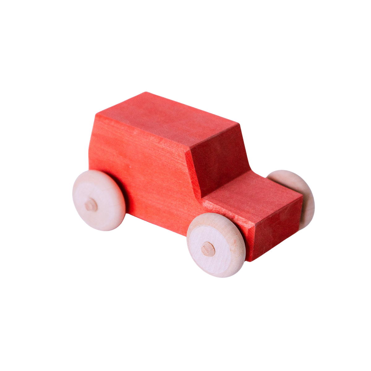 Houten jeep, rood, AVDAR