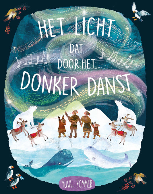 Christofoor boek Het licht dat door het donker danst met omslagillustratie van noorderlicht en dieren