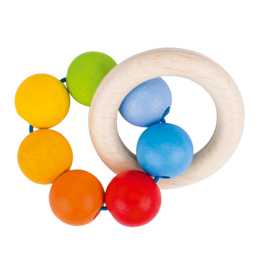 Goki houten regenboog ring