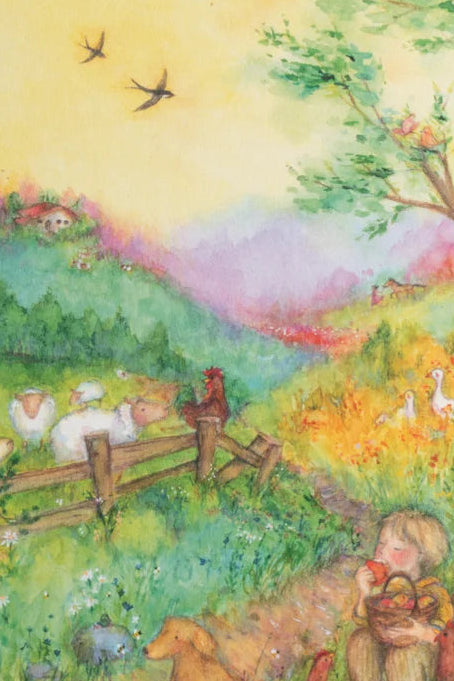 Ansichtkaart boerderijleven, Anne Illustraties