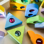 Pastelkleurige fonkeldaken, 12-delig, Bauspiel