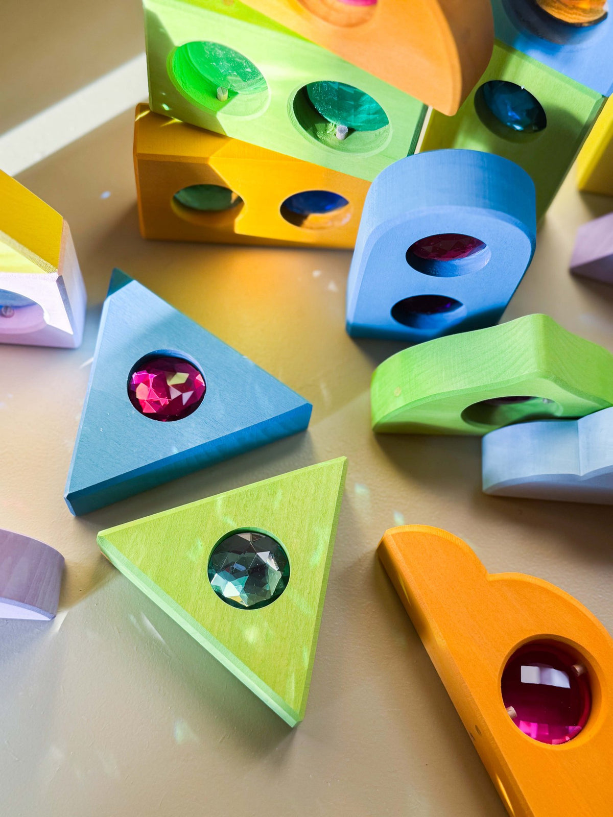 Pastelkleurige fonkeldaken, 12-delig, Bauspiel