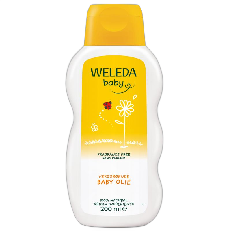 WELEDA Calendula Verzorgende Babyolie flesje 200 ml