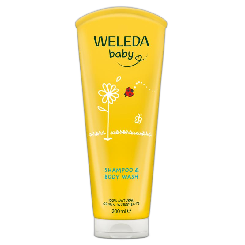 WELEDA Calendula Shampoo & body wash flesje 200 ml