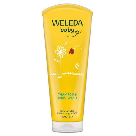 WELEDA Calendula Shampoo & body wash flesje 200 ml
