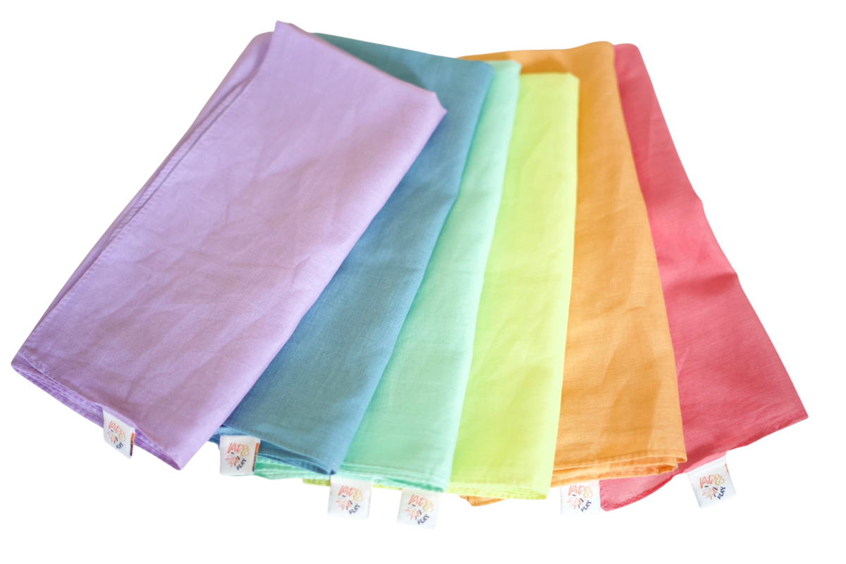 Pit & Play speeldoeken in pastelkleuren