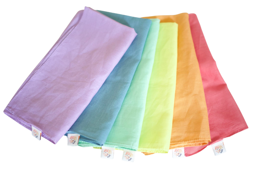 Pit & Play speeldoeken in pastelkleuren