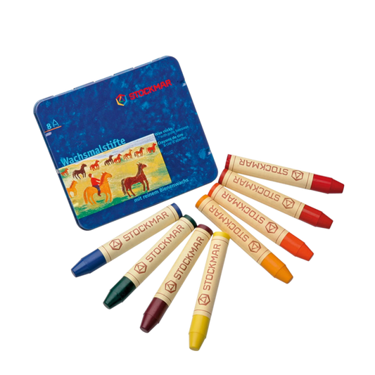 Waskrijtjes Waldorf, 8 kleuren, Stockmar
