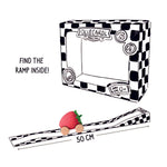 Oli&Carol speelgoedautootje Sweety the Strawberry, aardbeivorm op houten wieltjes met doos