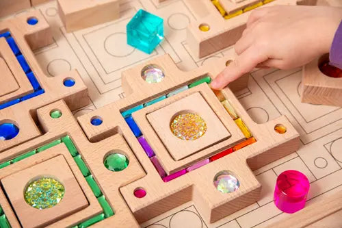 Edelsteen puzzelblokken, 58-delig | Tickit