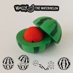 Oli&Carol Stack&Bounce Watermelon, watermeloenvormig stapel- en rammelspeeltje