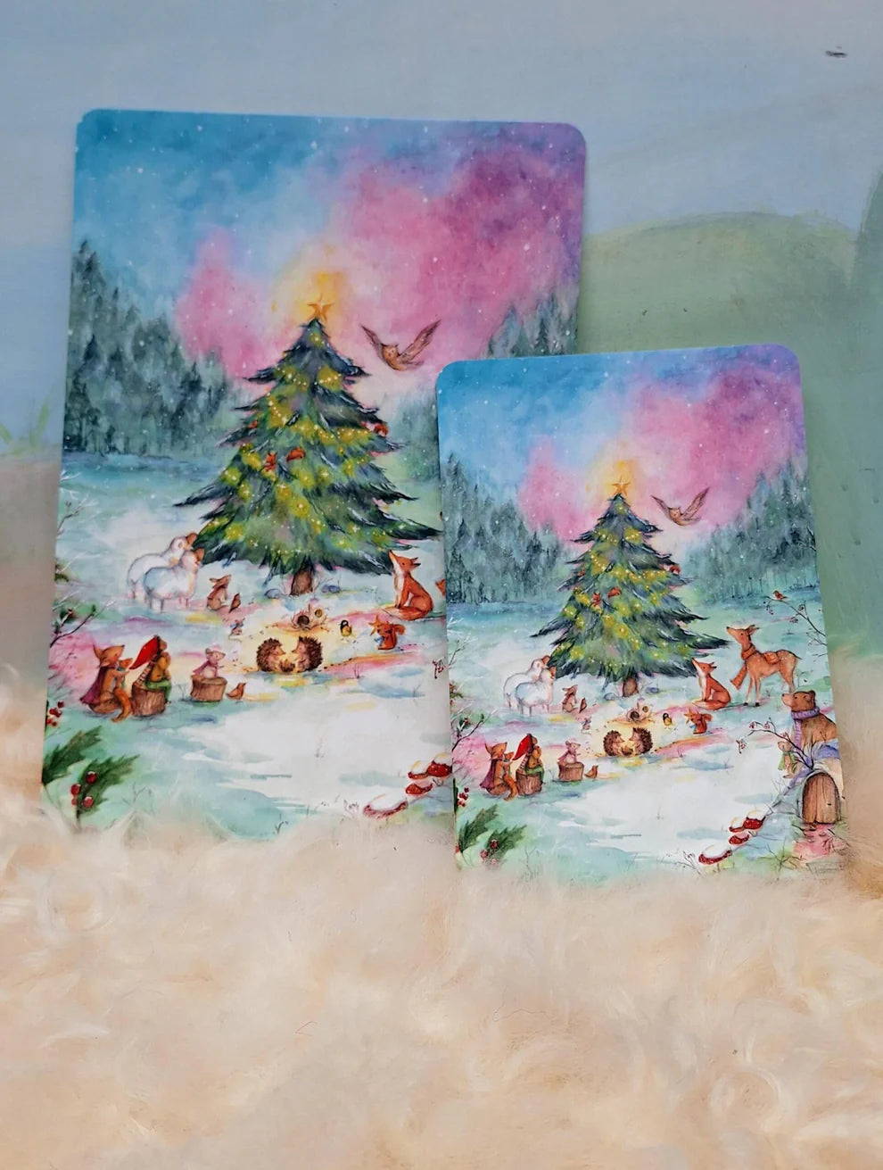 Vertelkaart, Winterfeest in het bos, Anne Illustraties