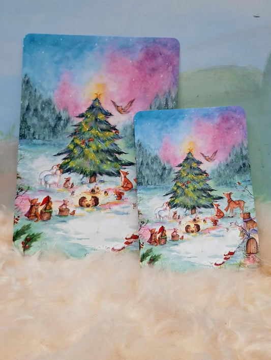 Vertelkaart, Winterfeest in het bos, Anne Illustraties