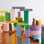 Houten brick blocks, 4 seizoenen, 24-delig, AVDAR